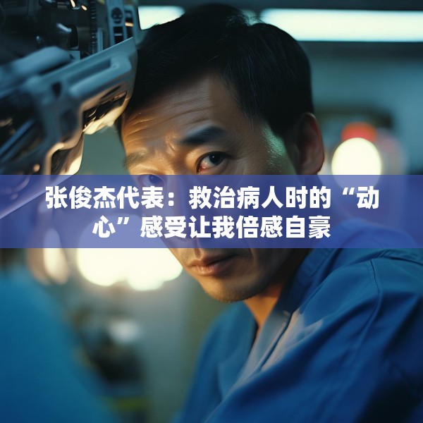 张俊杰代表：救治病人时的“动心”感受让我倍感自豪