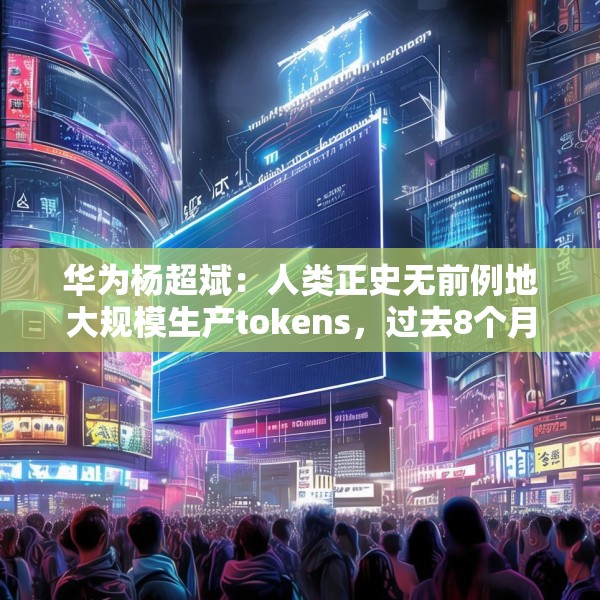 华为杨超斌：人类正史无前例地大规模生产tokens，过去8个月日均TOKEN使用量增加了33倍