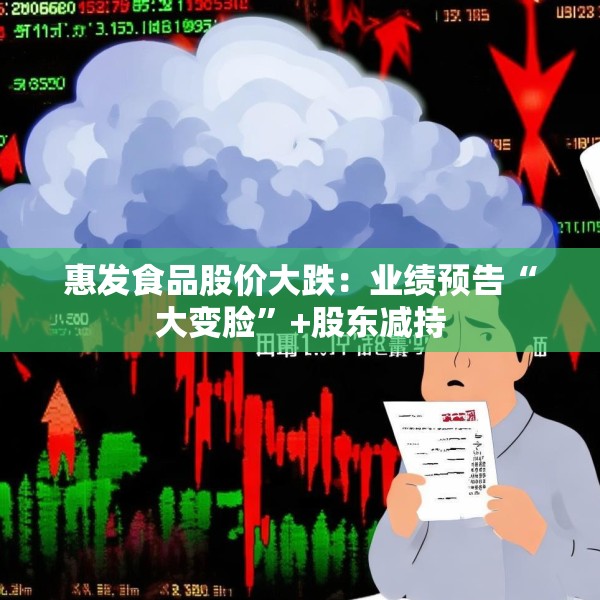 惠发食品股价大跌：业绩预告“大变脸”+股东减持
