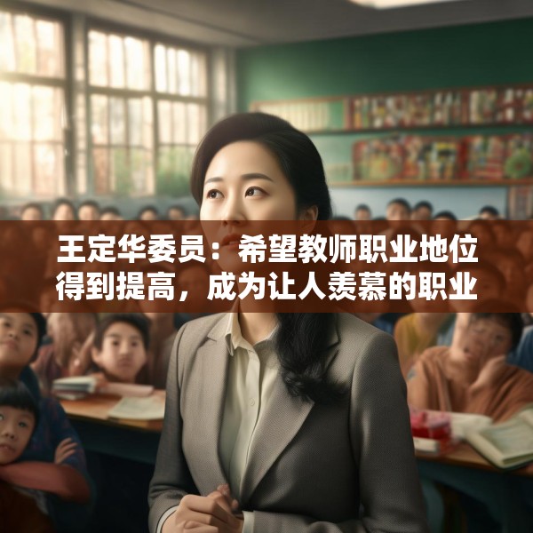 王定华委员：希望教师职业地位得到提高，成为让人羡慕的职业