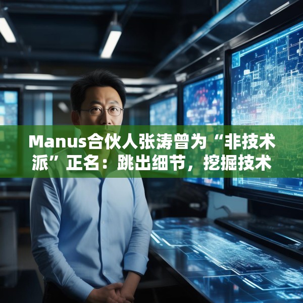 Manus合伙人张涛曾为“非技术派”正名：跳出细节，挖掘技术的真正用途