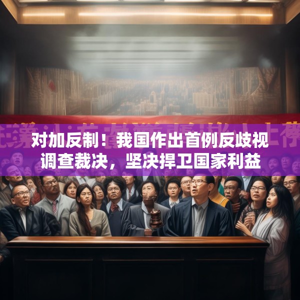对加反制！我国作出首例反歧视调查裁决，坚决捍卫国家利益