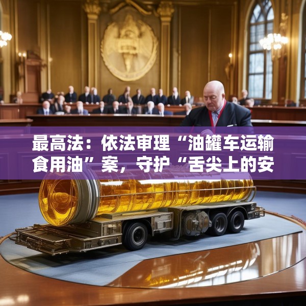 最高法：依法审理“油罐车运输食用油”案，守护“舌尖上的安全”