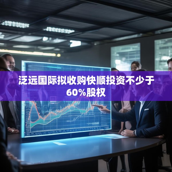 泛远国际拟收购快顺投资不少于60%股权