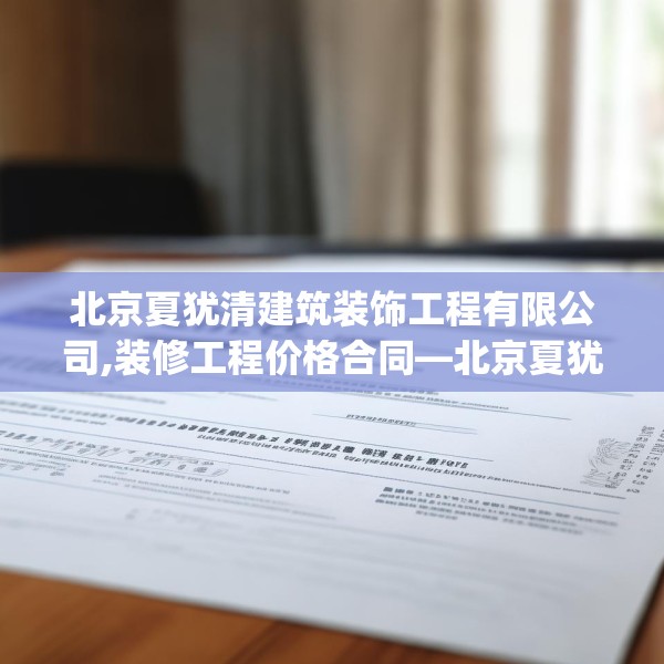北京夏犹清建筑装饰工程有限公司,装修工程价格合同—北京夏犹清建筑装饰工程有限公司521.a397b398c401fgy.408bnbn