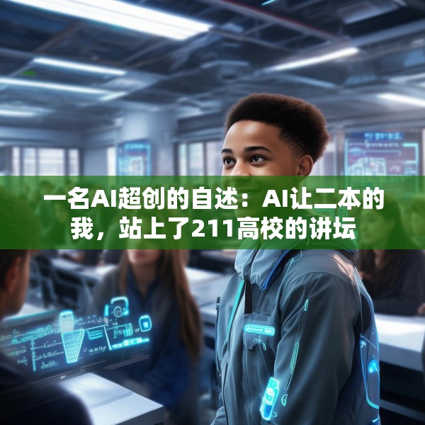 一名AI超创的自述：AI让二本的我，站上了211高校的讲坛