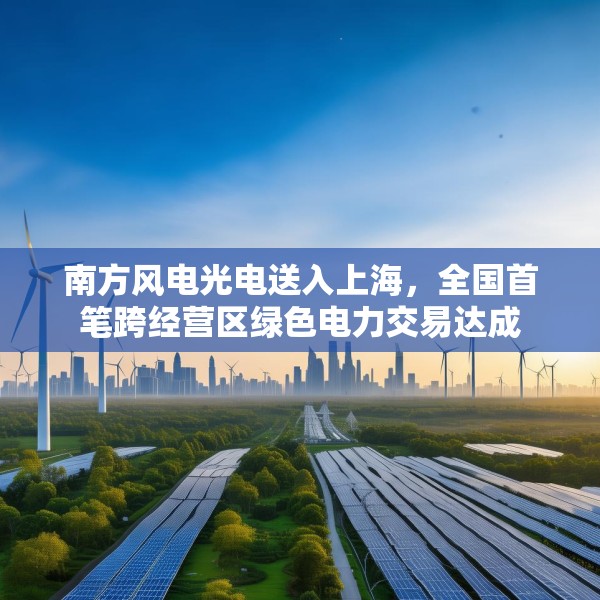 南方风电光电送入上海，全国首笔跨经营区绿色电力交易达成