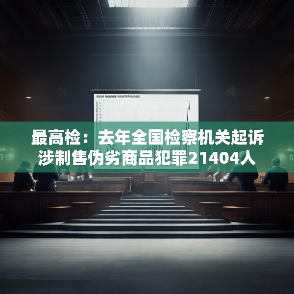 最高检：去年全国检察机关起诉涉制售伪劣商品犯罪21404人