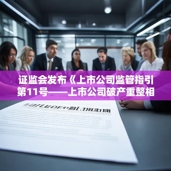 证监会发布《上市公司监管指引第11号——上市公司破产重整相关事项》
