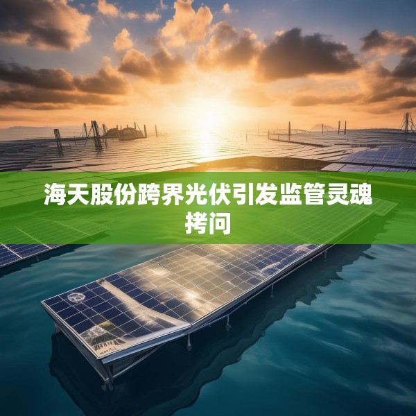 海天股份跨界光伏引发监管灵魂拷问