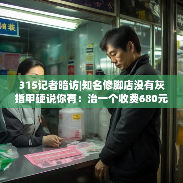 315记者暗访|知名修脚店没有灰指甲硬说你有：治一个收费680元 办卡打8.8折