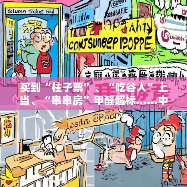 买到“柱子票”、“吃谷人”上当、“串串房”甲醛超标……中消协发布十大消费维权热点