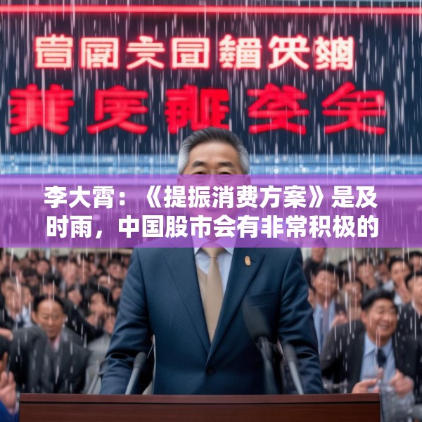 李大霄：《提振消费方案》是及时雨，中国股市会有非常积极的正面反应