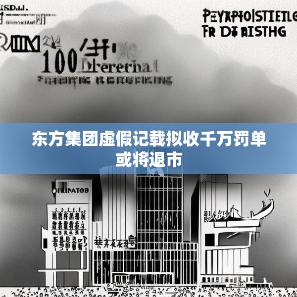 东方集团虚假记载拟收千万罚单或将退市