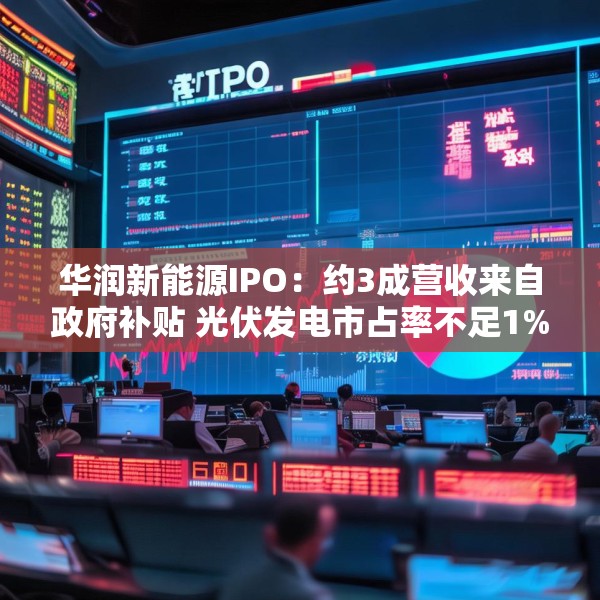 华润新能源IPO：约3成营收来自政府补贴 光伏发电市占率不足1%