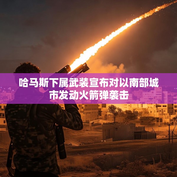 哈马斯下属武装宣布对以南部城市发动火箭弹袭击