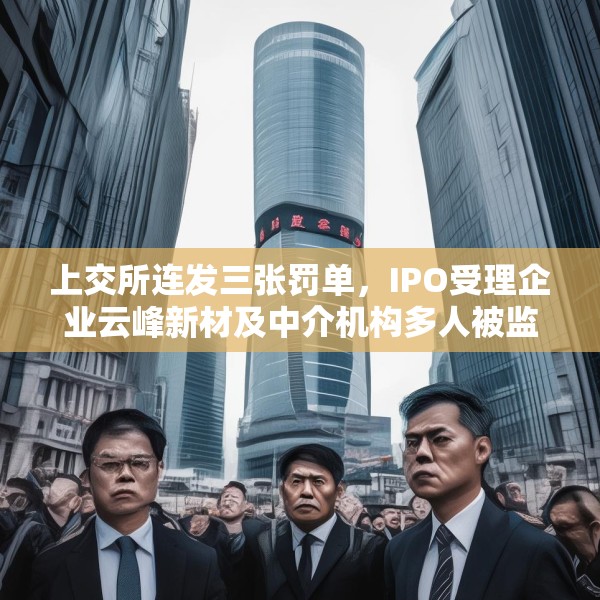 上交所连发三张罚单，IPO受理企业云峰新材及中介机构多人被监管警示