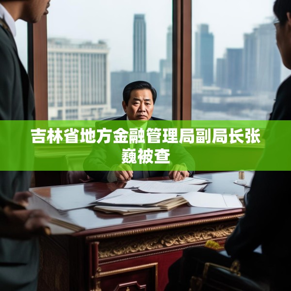 吉林省地方金融管理局副局长张巍被查