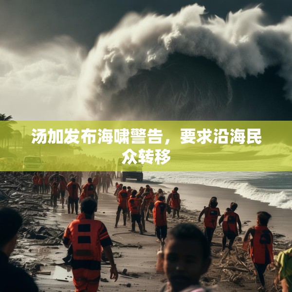 汤加发布海啸警告，要求沿海民众转移