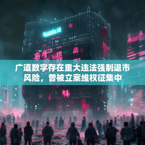 广道数字存在重大违法强制退市风险，曾被立案维权征集中