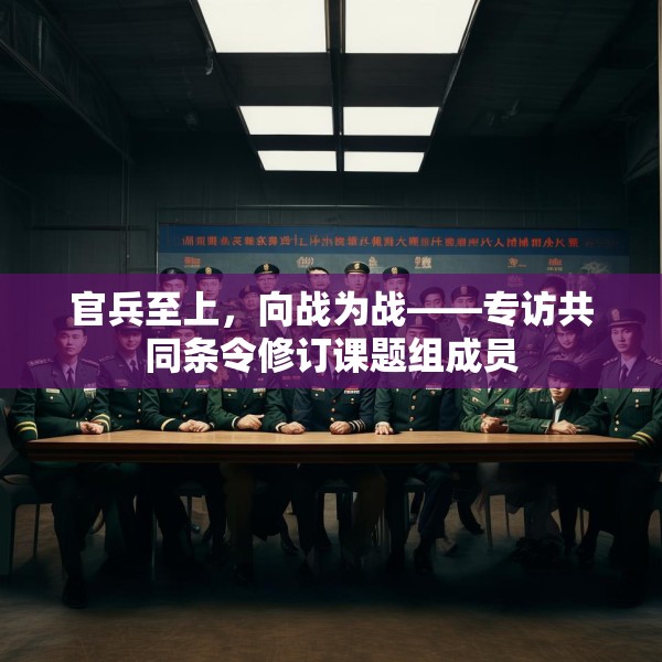 官兵至上，向战为战——专访共同条令修订课题组成员