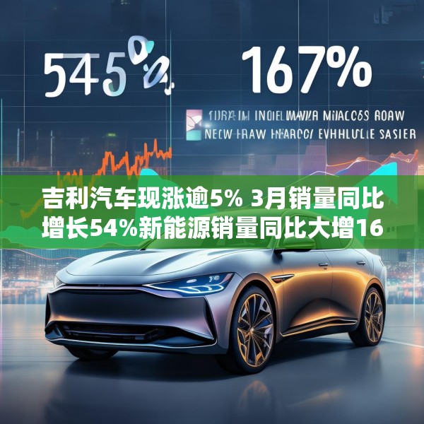 吉利汽车现涨逾5% 3月销量同比增长54%新能源销量同比大增167%