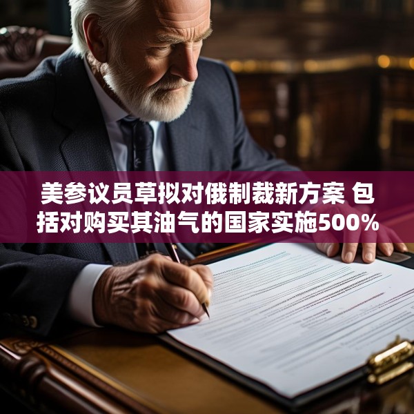 美参议员草拟对俄制裁新方案 包括对购买其油气的国家实施500%的关税
