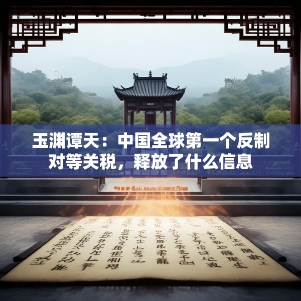 玉渊谭天：中国全球第一个反制对等关税，释放了什么信息