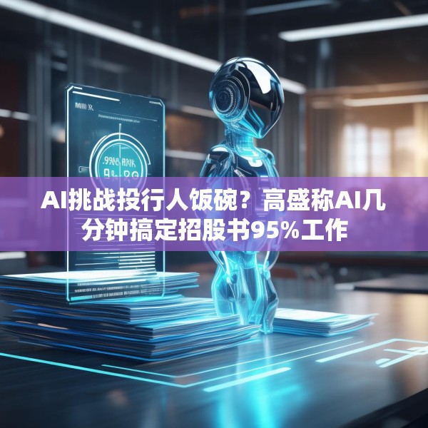 AI挑战投行人饭碗？高盛称AI几分钟搞定招股书95%工作