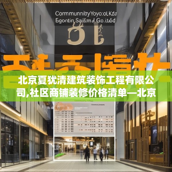 北京夏犹清建筑装饰工程有限公司,社区商铺装修价格清单—北京夏犹清建筑装饰工程有限公司528.a404b405c408fgy.415dsfds