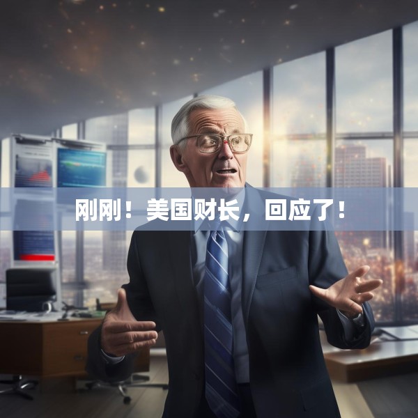 刚刚！美国财长，回应了！