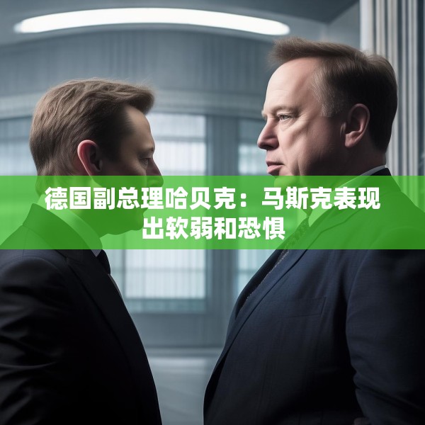 德国副总理哈贝克：马斯克表现出软弱和恐惧