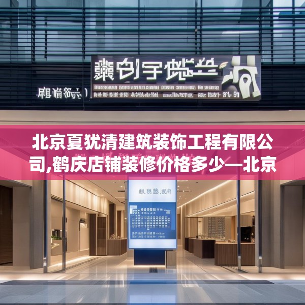 北京夏犹清建筑装饰工程有限公司,鹤庆店铺装修价格多少—北京夏犹清建筑装饰工程有限公司342.a218b219c222fgy.229nbn