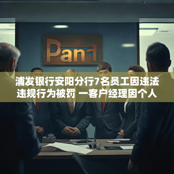 浦发银行安阳分行7名员工因违法违规行为被罚 一客户经理因个人消费贷款管理不到位被禁业5年