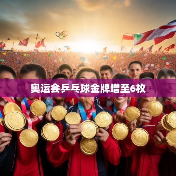 奥运会乒乓球金牌增至6枚