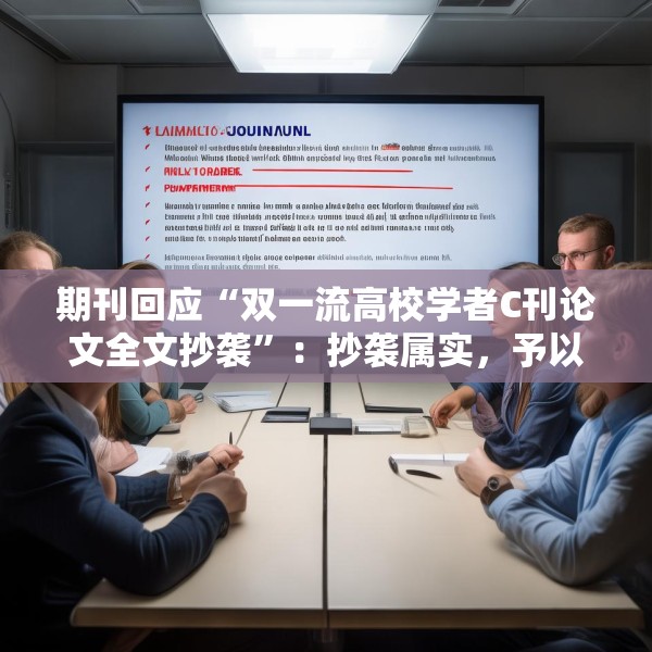期刊回应“双一流高校学者C刊论文全文抄袭”：抄袭属实，予以撤稿