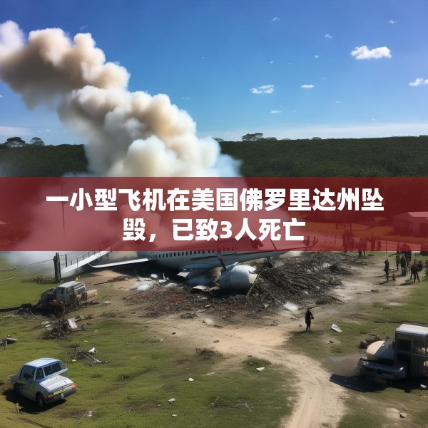 一小型飞机在美国佛罗里达州坠毁，已致3人死亡