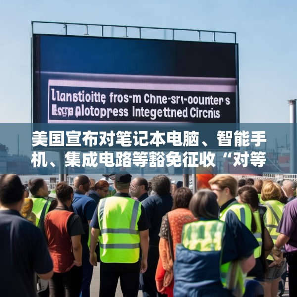 美国宣布对笔记本电脑、智能手机、集成电路等豁免征收“对等关税”
