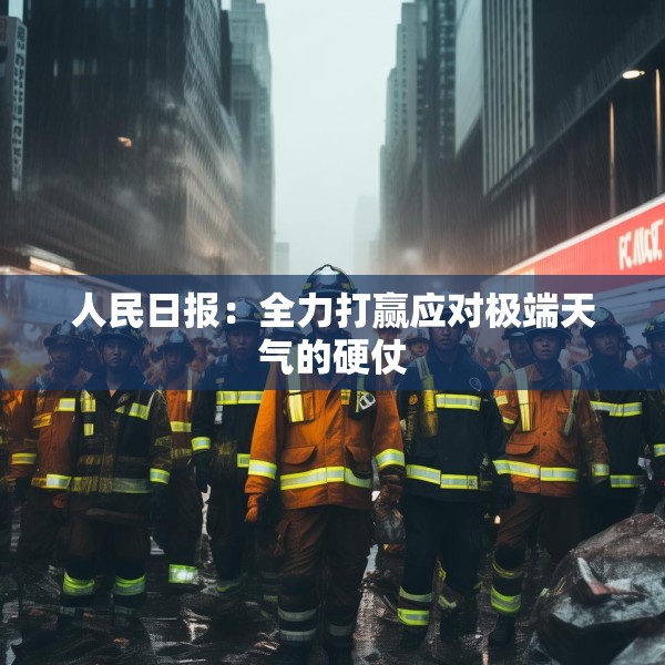 人民日报：全力打赢应对极端天气的硬仗