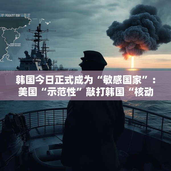 韩国今日正式成为“敏感国家”：美国“示范性”敲打韩国“核动作”