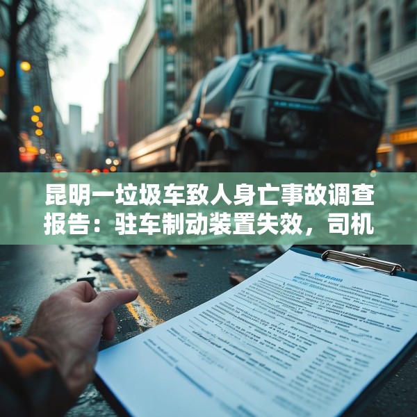 昆明一垃圾车致人身亡事故调查报告：驻车制动装置失效，司机欲阻停被撞