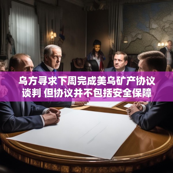 乌方寻求下周完成美乌矿产协议谈判 但协议并不包括安全保障
