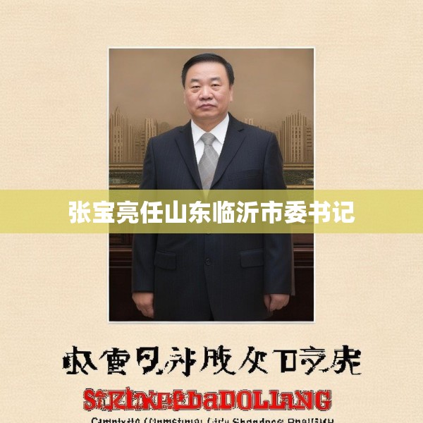 张宝亮任山东临沂市委书记