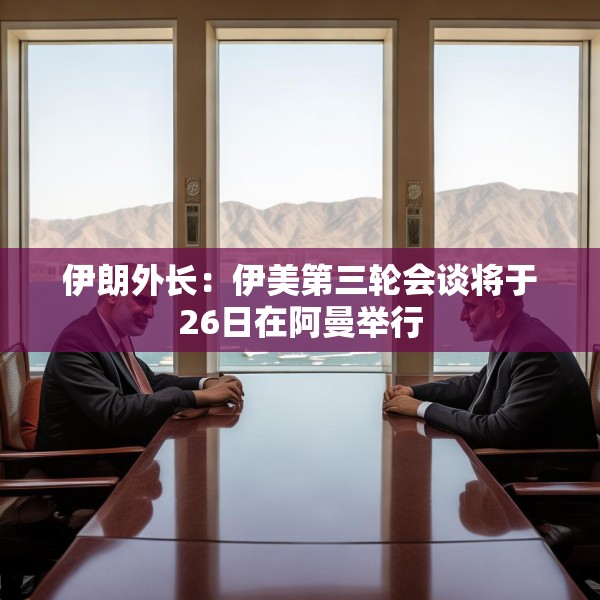 伊朗外长：伊美第三轮会谈将于26日在阿曼举行