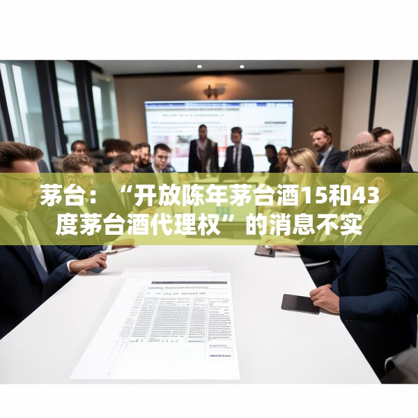 茅台：“开放陈年茅台酒15和43度茅台酒代理权”的消息不实