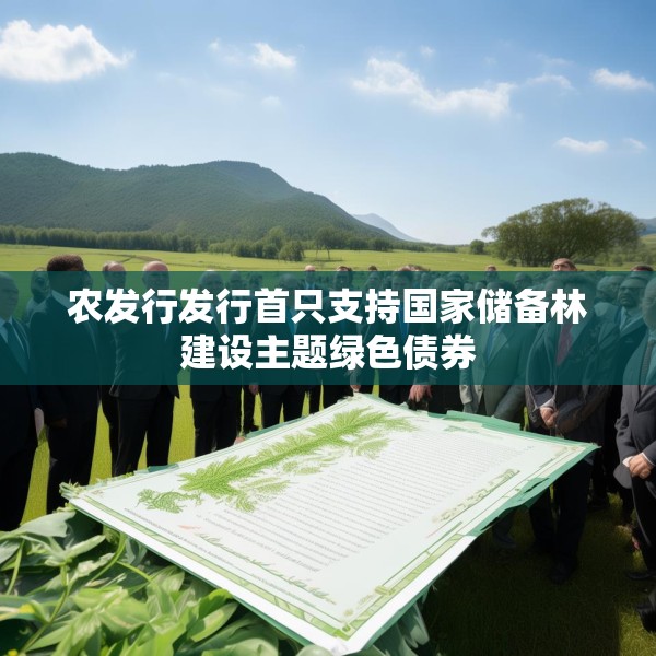 农发行发行首只支持国家储备林建设主题绿色债券