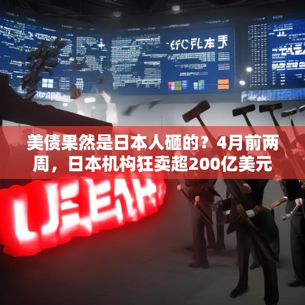 美债果然是日本人砸的？4月前两周，日本机构狂卖超200亿美元外债，规模创20年新高！