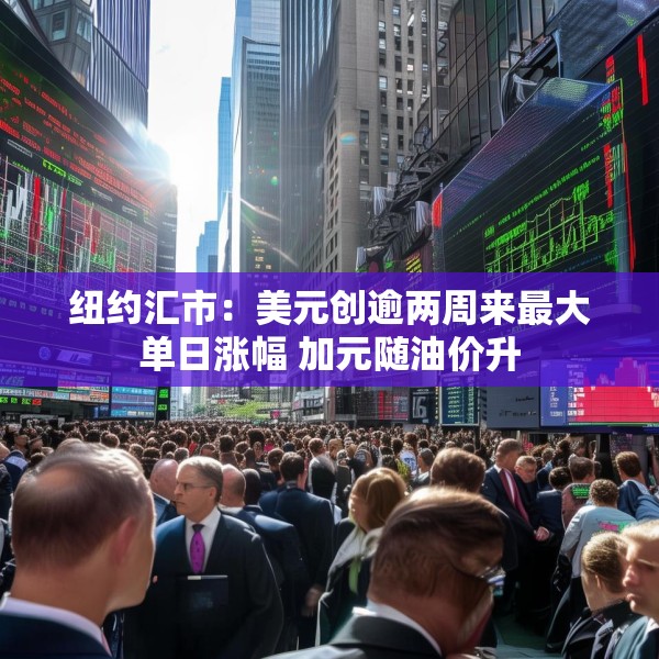 纽约汇市：美元创逾两周来最大单日涨幅 加元随油价升