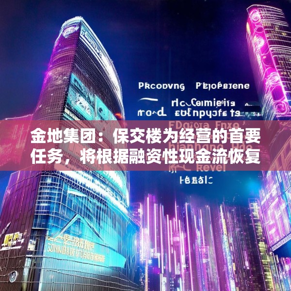 金地集团：保交楼为经营的首要任务，将根据融资性现金流恢复程度等进行投资决策