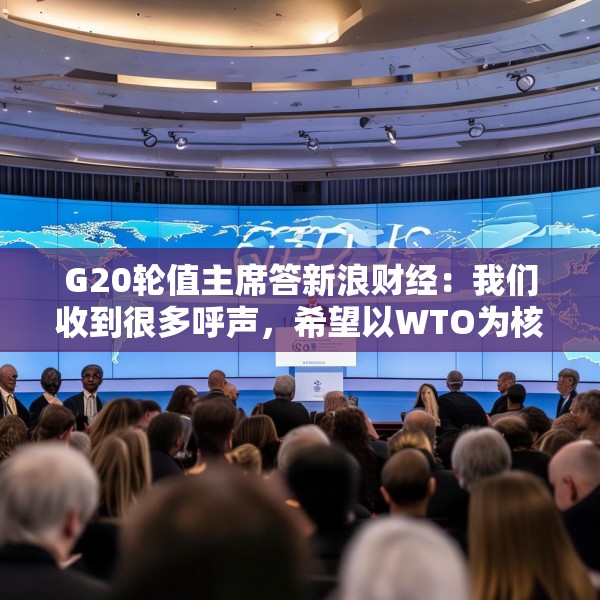 G20轮值主席答新浪财经：我们收到很多呼声，希望以WTO为核心恢复公平透明的全球贸易秩序